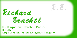 richard brachtl business card