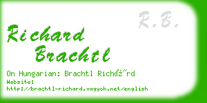 richard brachtl business card